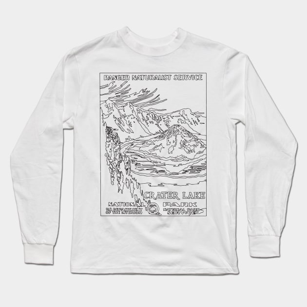 CRATER LAKE Long Sleeve T-Shirt by TheCosmicTradingPost